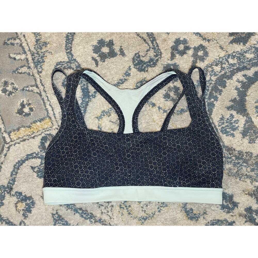 Lululemon Splendour Bra Size 10 Star Pixel Aquamarine Naval Blue Peacock Blue